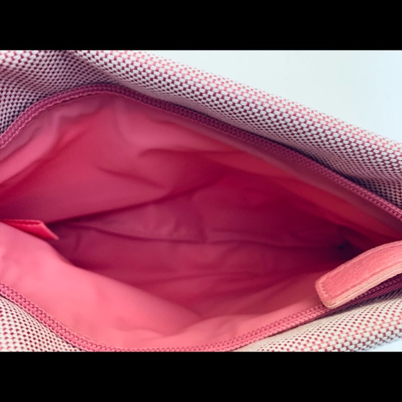 3 Estee Lauder cosmetic bags pink fabric & leather - Picture 5 of 7